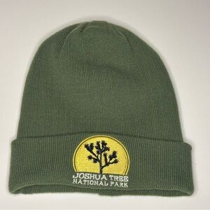 Mad Engine Joshua Tree National Park Knit Beanie Green Embroidered Acrylic OS